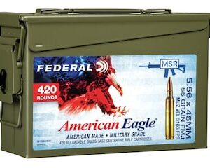 Federal American Eagle Ammunition 5.56x45mm NATO 55 Grain XM193 Full Metal Jacket