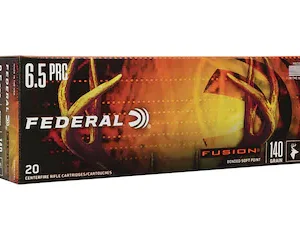 Federal Fusion Ammunition 6.5 PRC 140 Grain Bonded Soft Point Box of 20