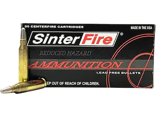 SinterFire Reduced Hazard Ammunition 223 Remington 55 Grain Frangible Round Nose Lead Free