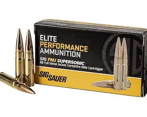 Sig Sauer Elite Performance Ammunition 300 AAC Blackout 125 Grain Full Metal Jacket Box of 20