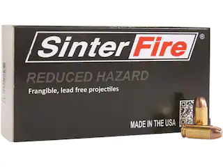 SinterFire GreenLine Ammunition 40 S&W 125 Grain Frangible Flat Nose Lead Free Box of 1000 Bulk