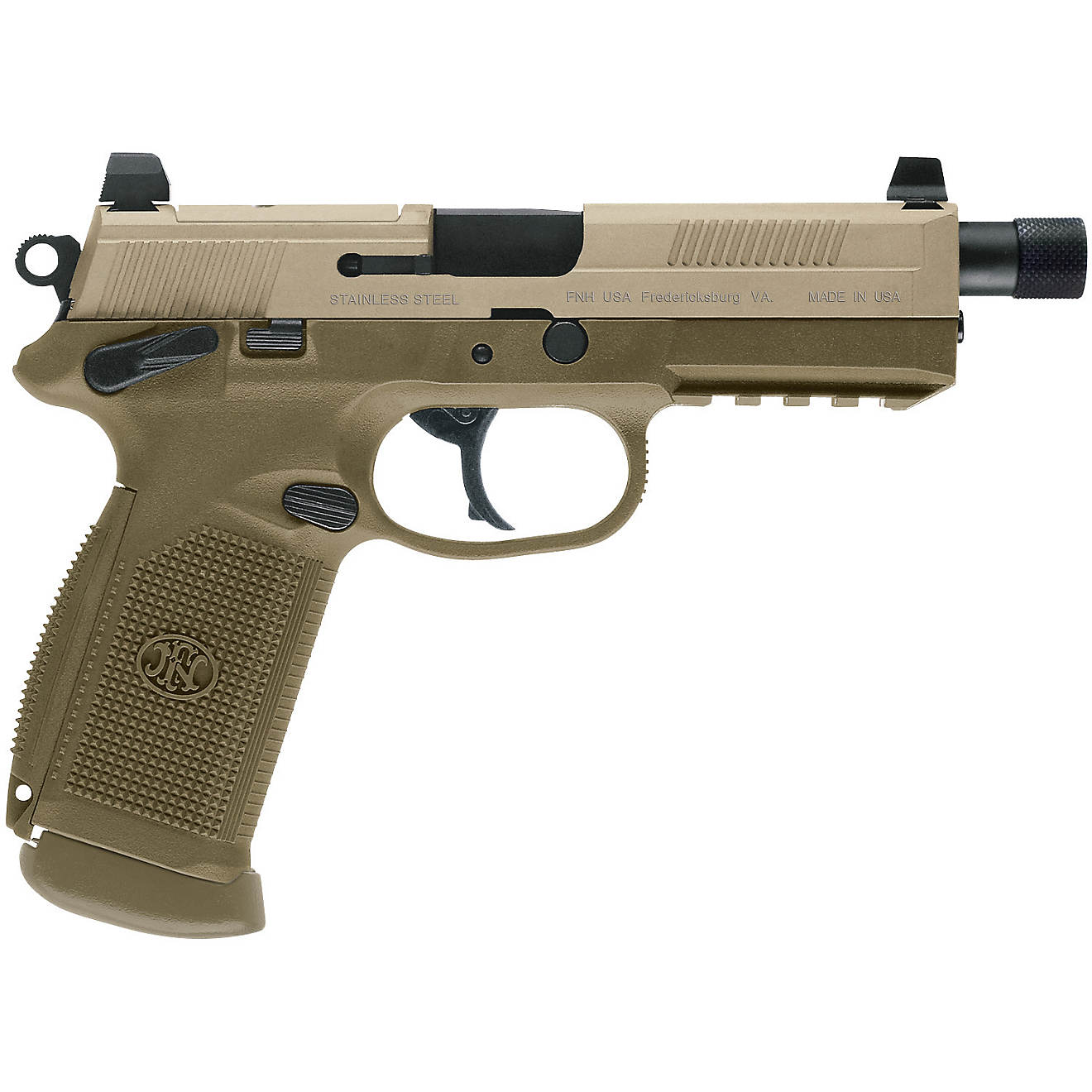 Buy FN FNX-45 THREADED FDE NS 45 ACP FULL-SIZED 15-ROUND PISTOL Near Me