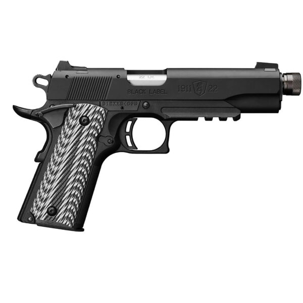 Buy BROWNING 1911 BLACK LABEL SUPPRESSOR-READY .22 LR PISTOL WITH RAIL Online