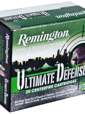 Remington Ammunition Case HD9MMBN Ultimate Defense Full Size Handgun 9mm Luger 124 GR Brass Jacketed Hollow Point - 500 Round Case - Rem #28935