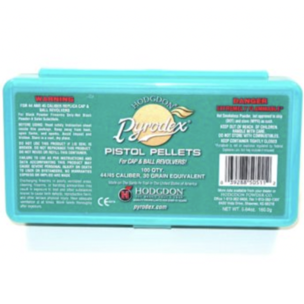 Hodgdon Pyrodex Pel 44 Cal 30 Gr (100) For Sale